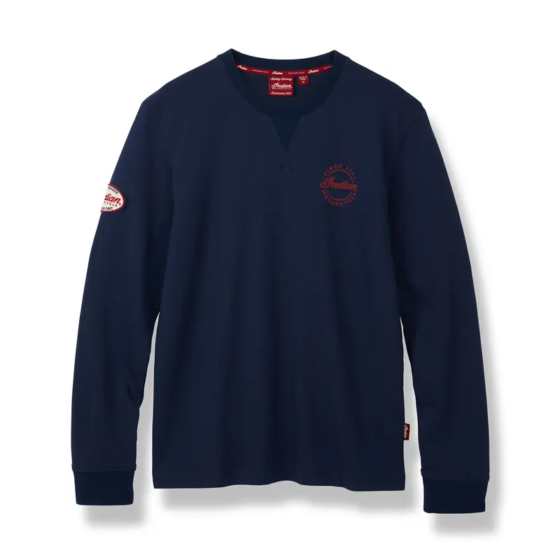 Indian Script Logo T-Shirt maniche lunghe