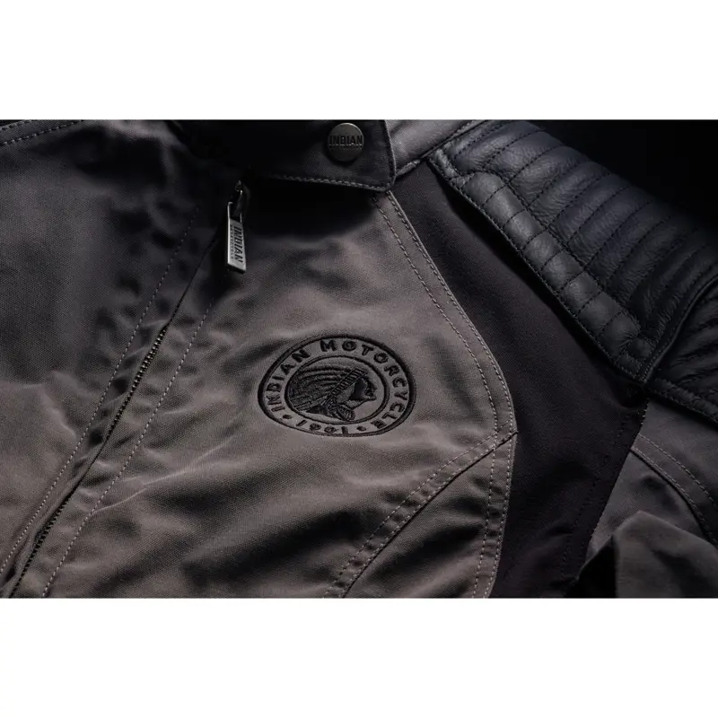 Indian Motorcycle Textile Idaho Jacket Donna, Grigio - logo cuore