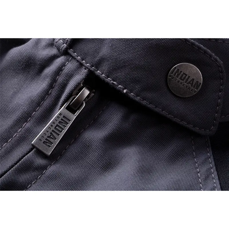 Indian Motorcycle Textile Idaho Jacket Donna, Grigio - zip