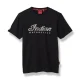 Indian Motorcycle Script Logo T-Shirt, Black