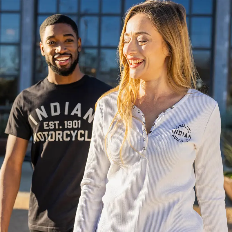 Indian Motorcycle Est. 1901 T-Shirt, Black - lifestyle