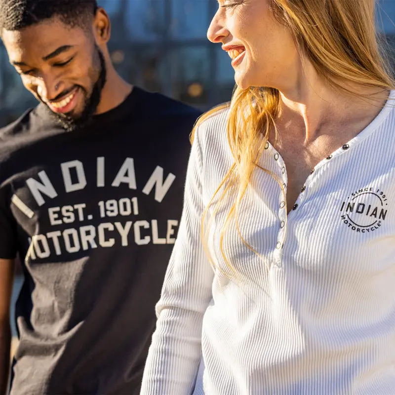 Indian Motorcycle Est. 1901 T-Shirt, Black - life-style