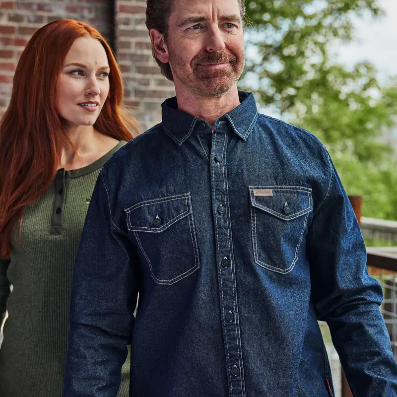 Heritage Denim Shirt uomo, Navy | Casual