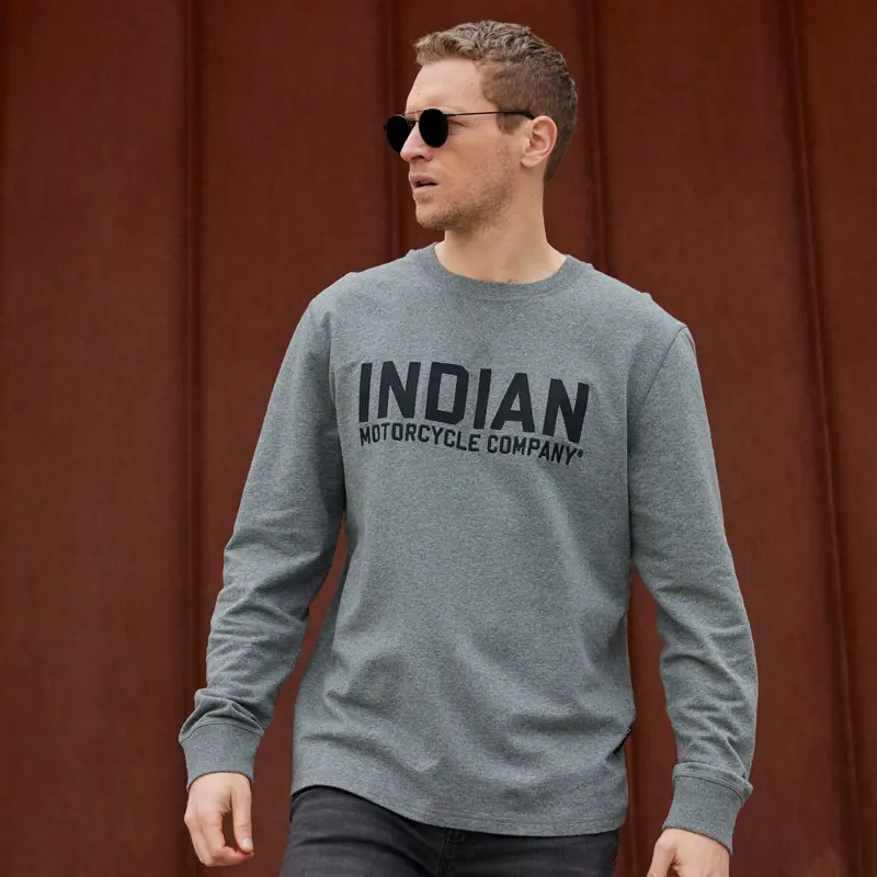 Chain Stitch Emroidery Long Sleeve T-Shirt - Indossata