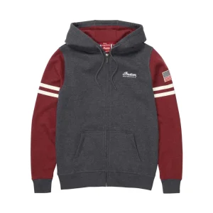 Contrast Zip Thru Hoodie - Logo Davanti