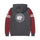 Contrast Zip Thru Hoodie - Logo Schiena