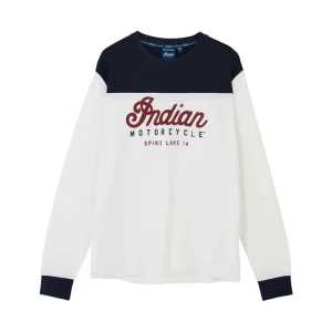 Cotton Mesh Colorblock Long Sleeve - Logo Davanti
