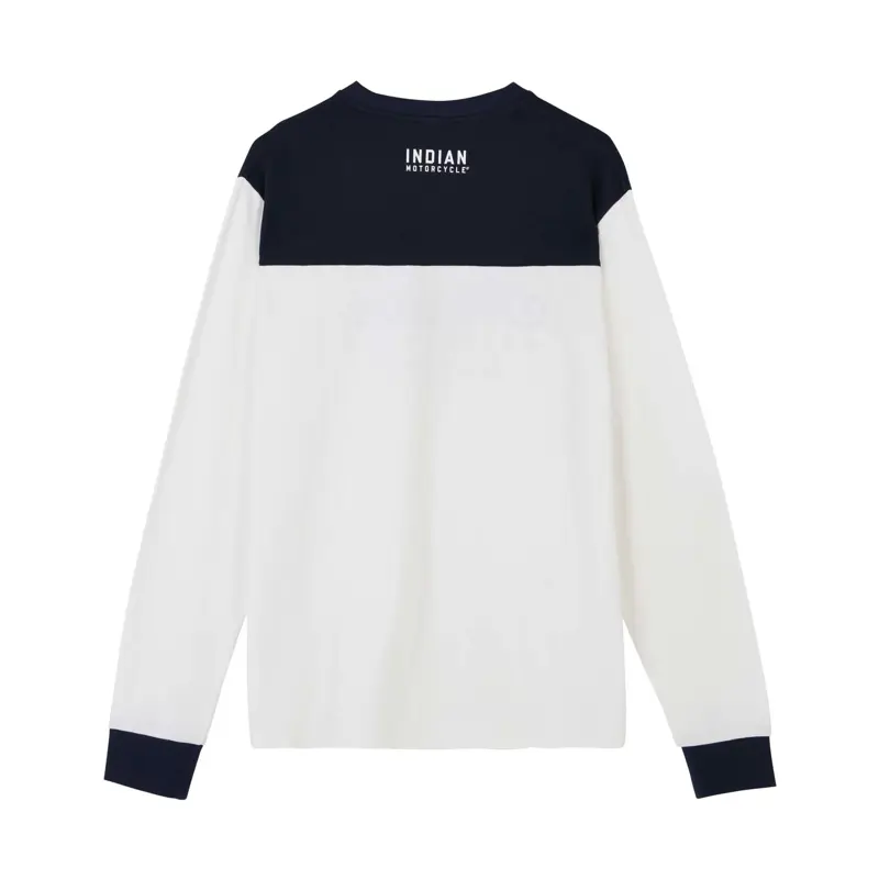 Cotton Mesh Colorblock Long Sleeve - Logo Dietro