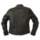 Leather Beckman Riding Jacket with Removable Lining - Logo Schiena