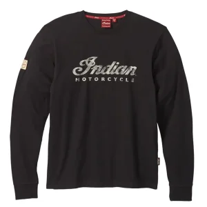 Long Sleeve Script Logo T-Shirt - Logo Davanti