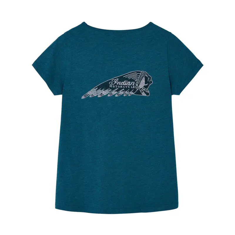 Marl Diamante Headdress T-Shirt - Logo Schiena