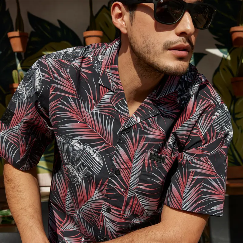 Men's Engine Print Shirt - Taschino