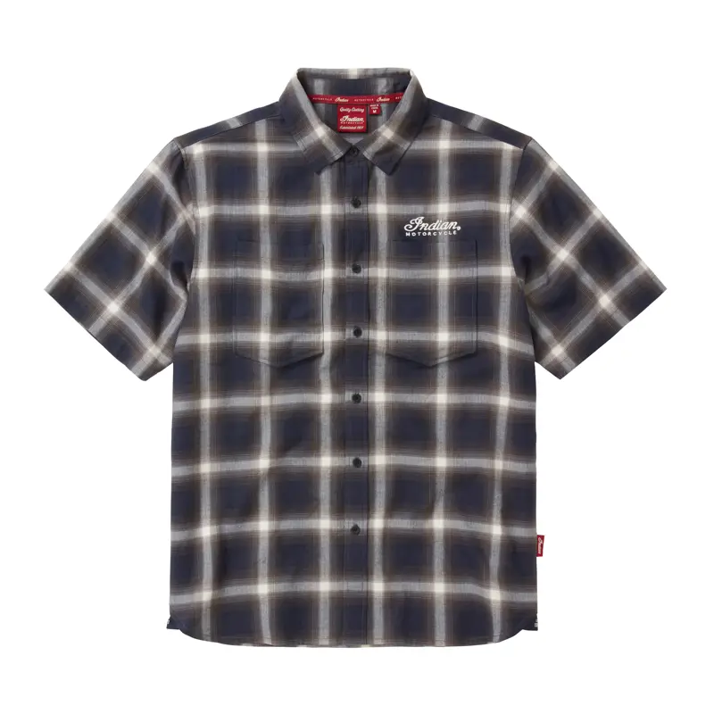 Men's Herringbone Shirt - Logo Davanti