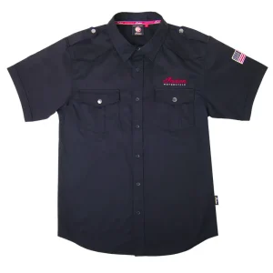 Men's Short-Sleeve Casual Shirt, Black
