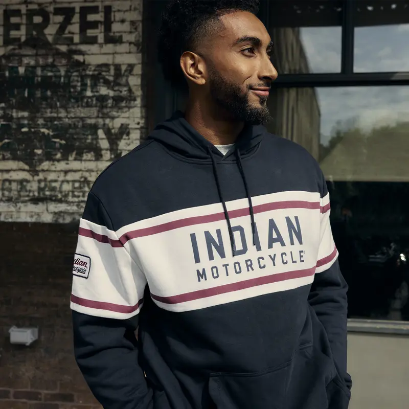 Pullover Hoodie Sweatshirt - Colore Blu