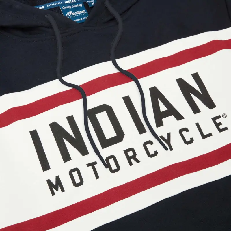 Pullover Hoodie Sweatshirt - Dettaglio Logo Indian Motorcycle