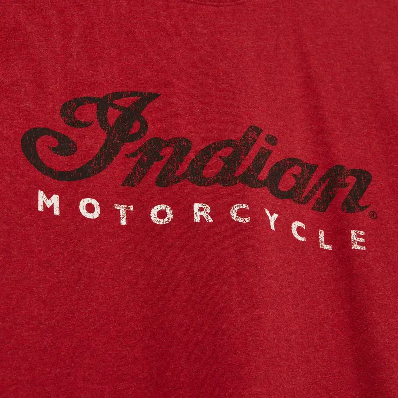 Red Marl Script Logo T-Shirt - Dettaglio Logo