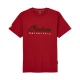 Red Marl Script Logo T-Shirt - Logo Indian Davanti