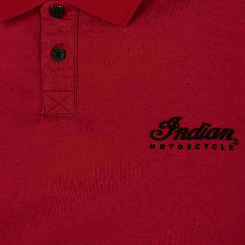 Red Polo Shirt - Dettaglio Logo