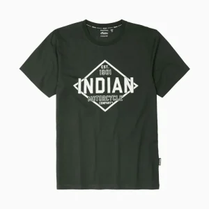 Rhombus T-Shirt, Khaki - Logo Indian Davanti