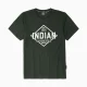Rhombus T-Shirt, Khaki - Logo Indian Davanti