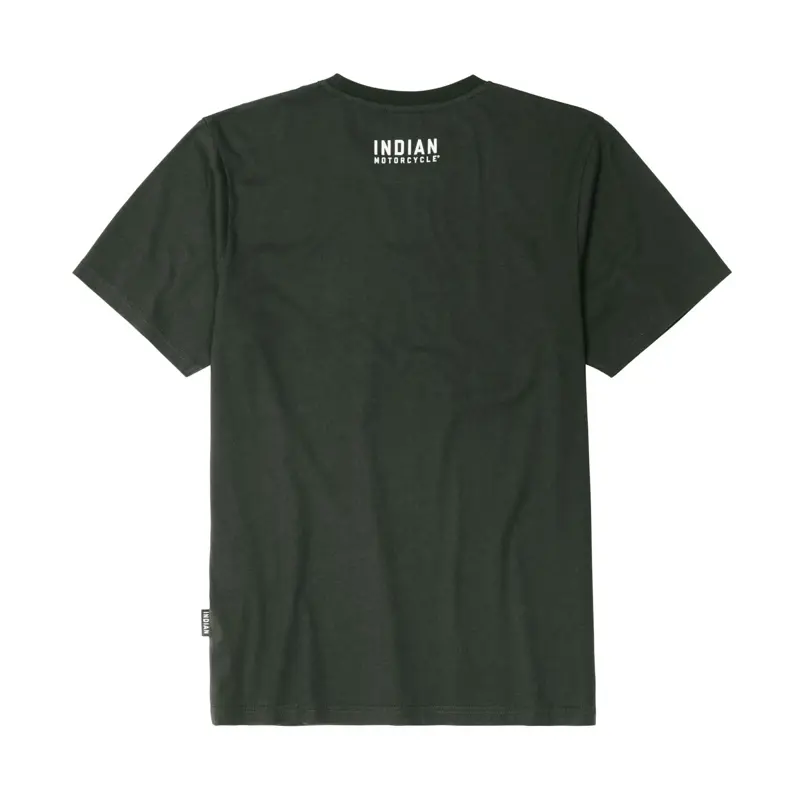 Rhombus T-Shirt, Khaki - Logo Indian Schiena