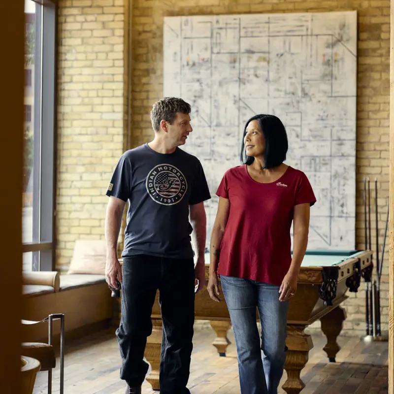 USA Flag Logo T-Shirt - Indossata