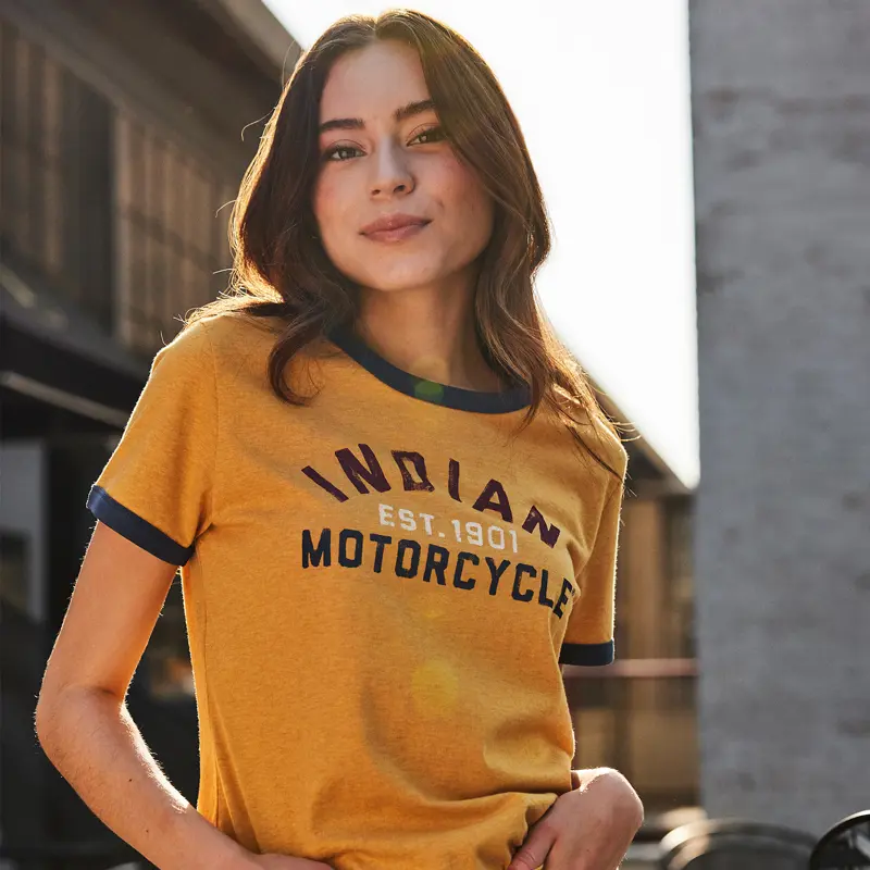 Watercolor Ringer T-Shirt - Colore Giallo