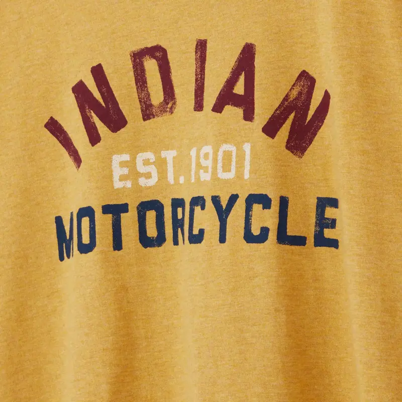 Watercolor Ringer T-Shirt - Dettaglio Logo Indian Motorcycle