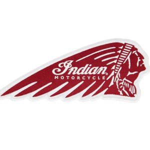 Indian Motorcycle Patch termoadesiva 11cm - indiano con copricapo